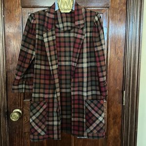 Plaid dress Jacket , M